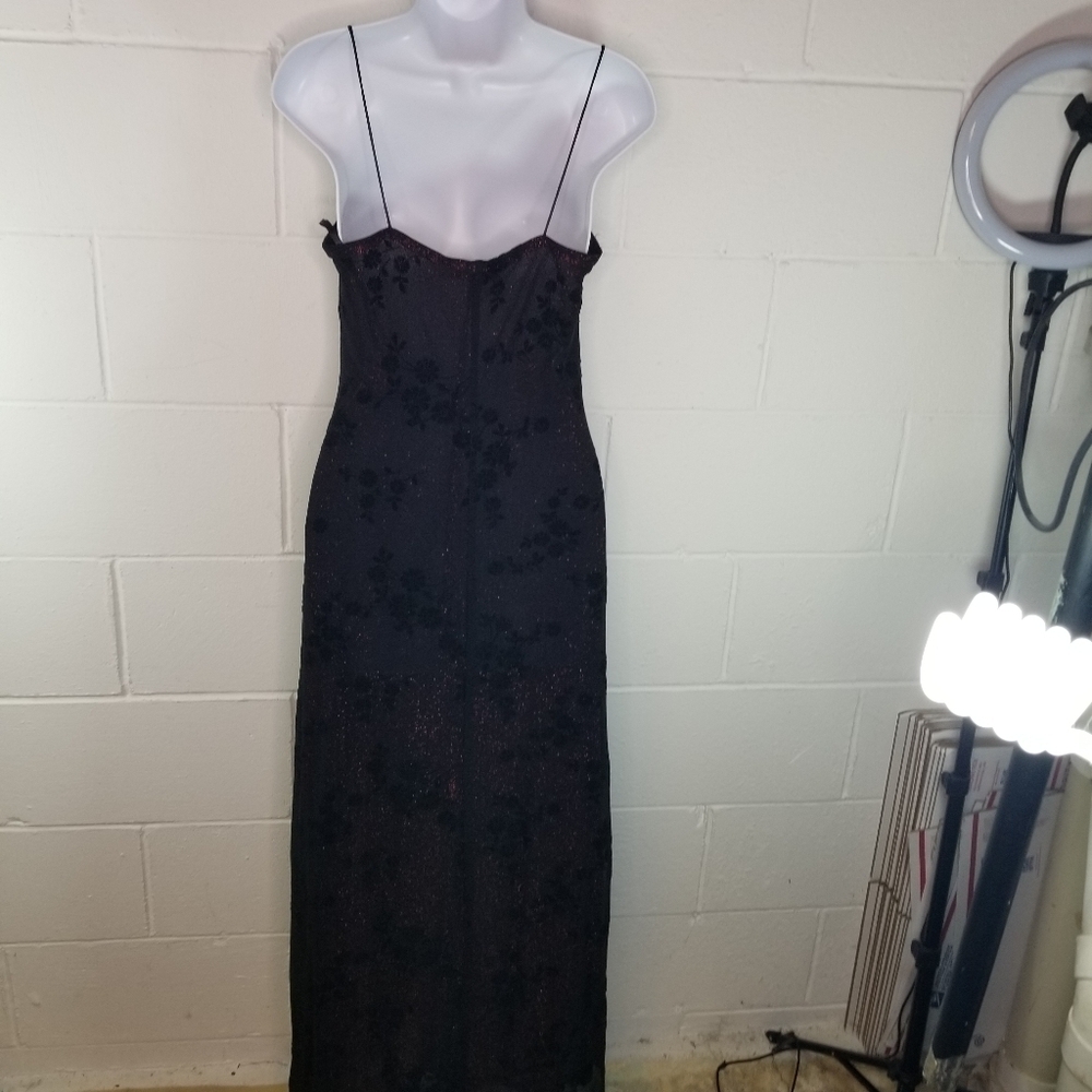 Vtg 90s y2k Rampage Whimsigoth Witchy Gothic Formal maxi dress - Picture 7 of 10